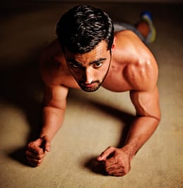 a plank pose
