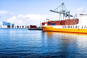 a cargo ship